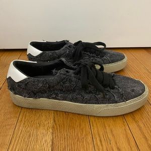 Saint Laurent grey denim sneakers